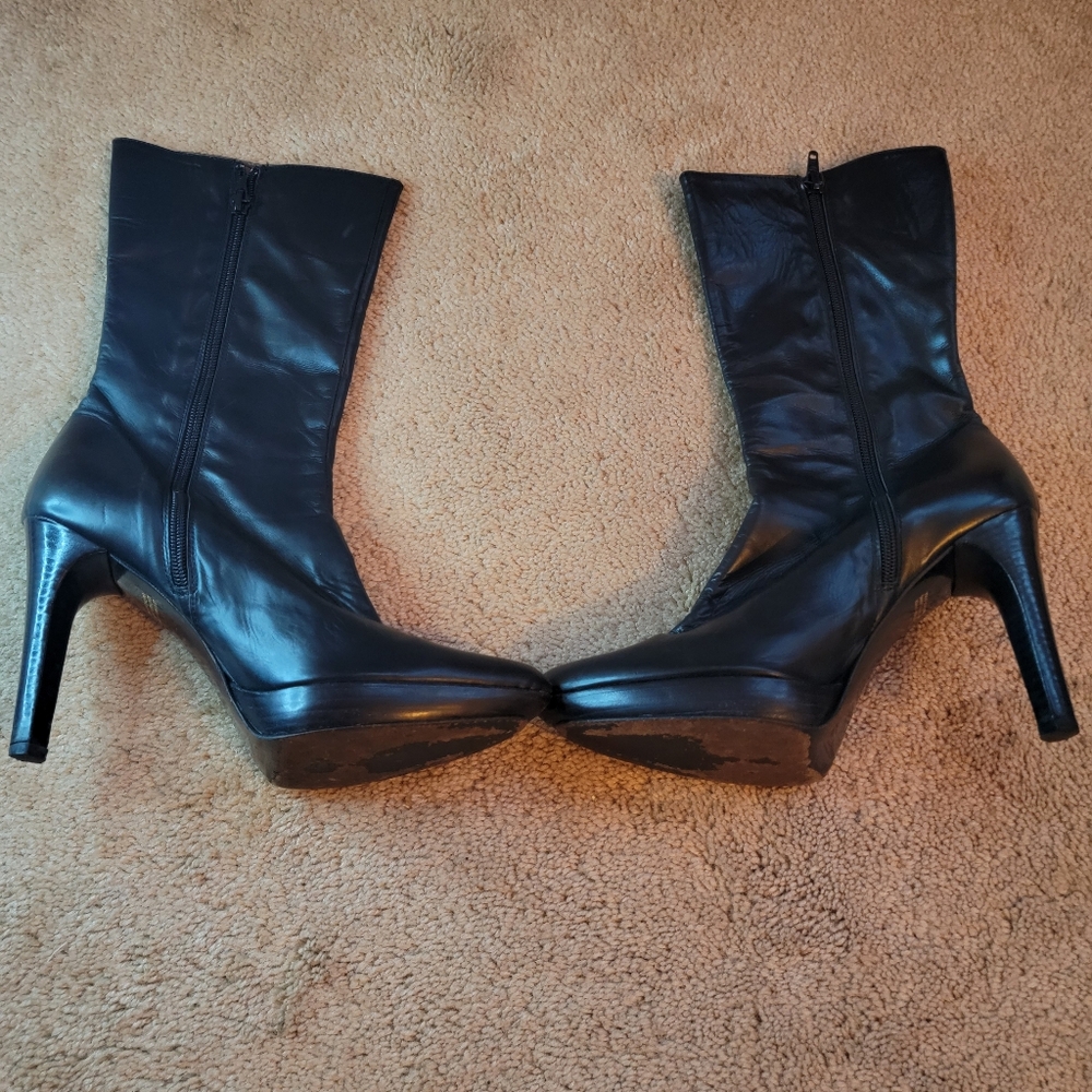 Kenneth Cole black women's stiletto boots